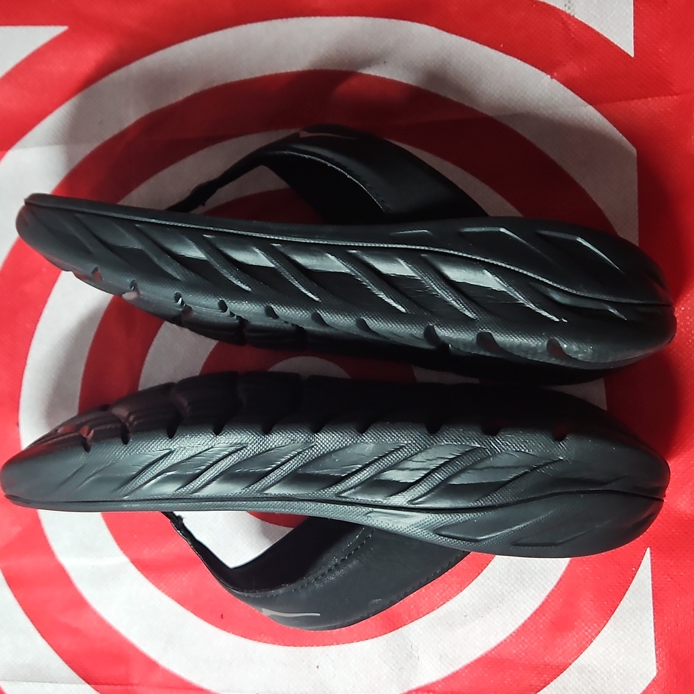 Hoka One One Ora Recovery Flip Flops Womens Size 7 Black Comfort Sandals
